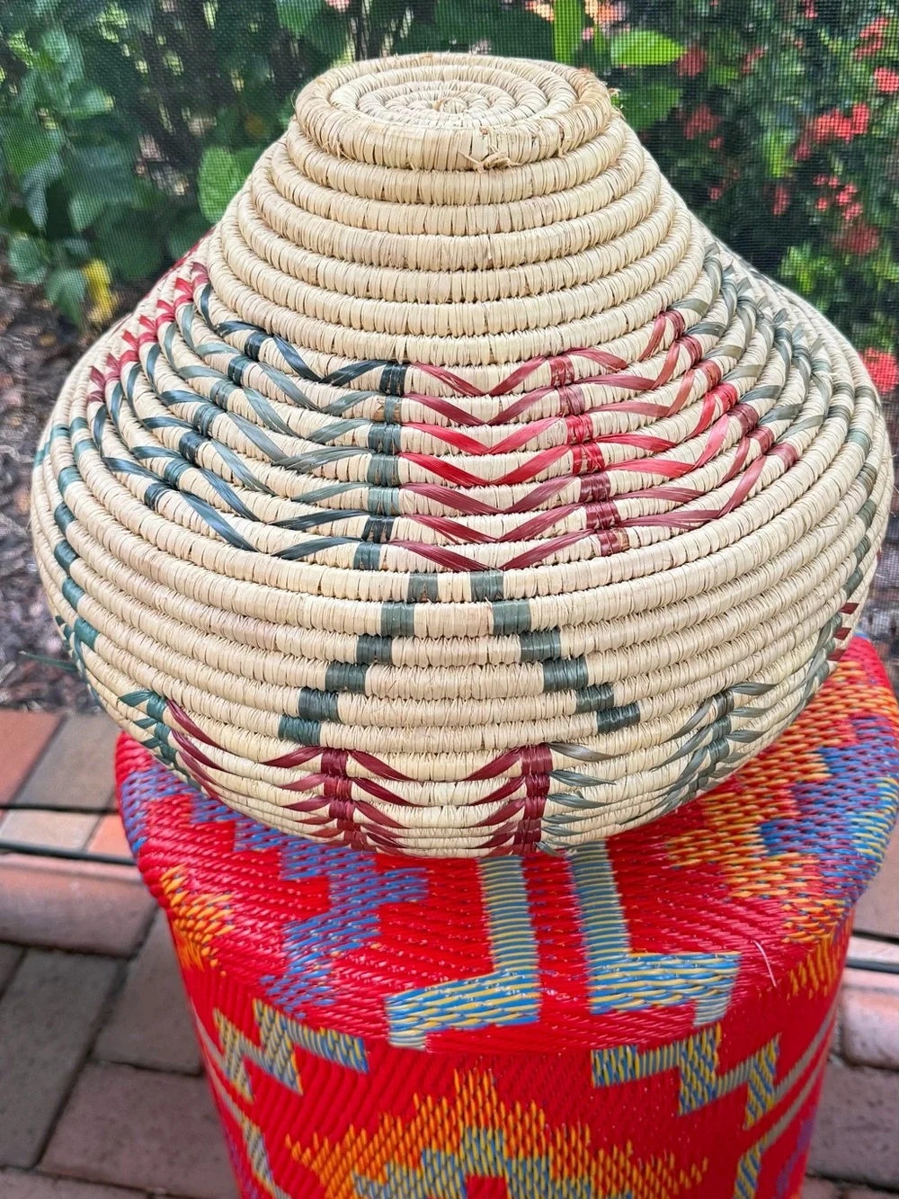 Vintage~ Native American Yupik Alaskan Basket - Hand Woven 19